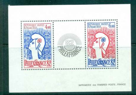 France-1982-PHILEXFRANCE-Stamp-Ex-MS-MUH-lot45520