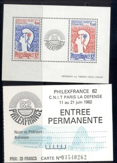 France-1982-Philex-France-ticket-MUH