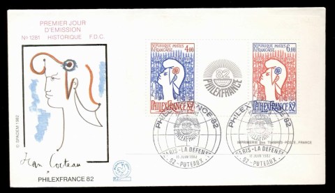 France-1982-Philexfrance-MS-FDC