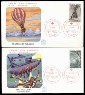 France-1982-Red-Cross-2x-FDC