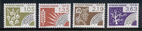 France-1982-Seasons-Precancels-MUH