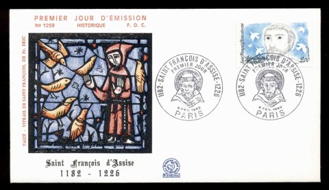 France-1982-St-Francis-of-Assisi-FDC