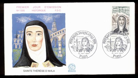 France-1982-St-Teresa-of-Avila-FDC