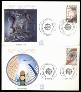 France-1983-Europa-2x-FDC