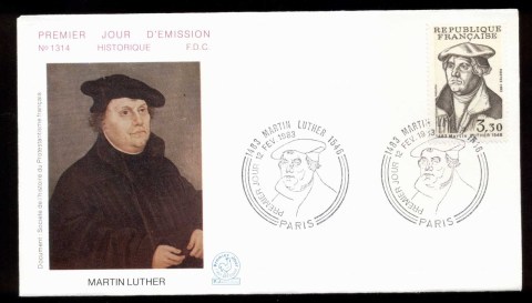 France-1983-Martin-Luther-FDC