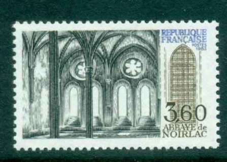 France-1983-Regions-Noirlac-Abbey-MUH-lot45539