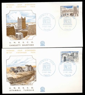 France-1983-UNESCO-2x-FDC