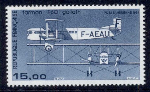 France-1984-Air-mail-Farman-Goliath-MUH