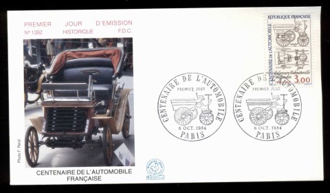 France-1984-Automobile-Cent-FDC