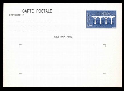 France-1984-Europa-Postal-Card-Unused