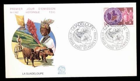 France-1984-Guadeloupe-FDC