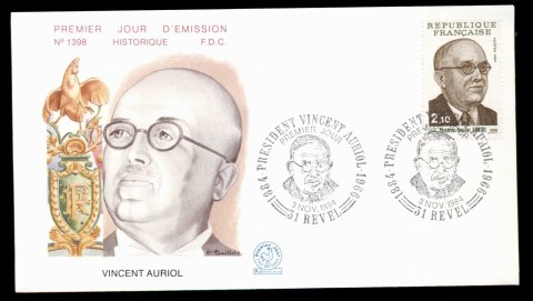 France-1984-President-Vincent-Auriol-FDC