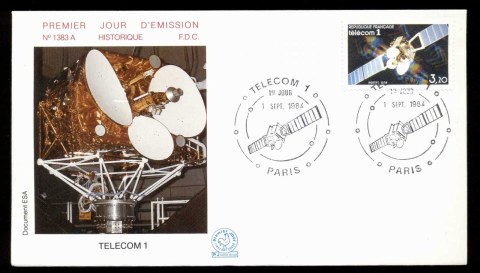 France-1984-Telecom-I-Satellite-FDC