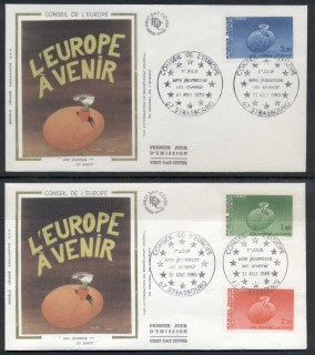 France-1985-Council-of-Europe-2xFDC