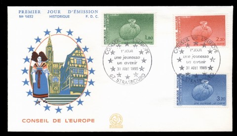 France-1985-Council-of-Europe-FDC