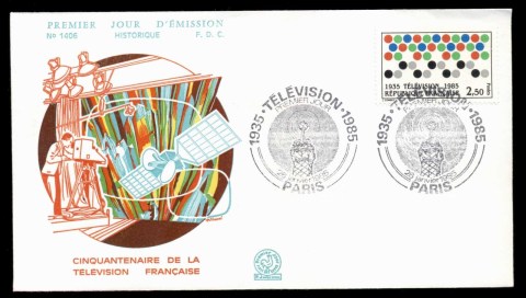 France-1985-French-TV-FDC