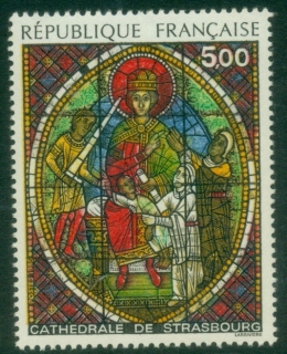 France-1985-Stained-Glass-Window-Strassburg-Cathedral