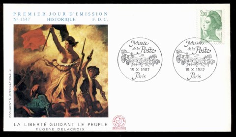 France-1987-Liberty-2-00f-FDC