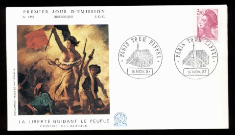 France-1987-Liberty-3-70f-FDC