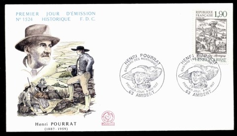 France-1987-Manuscript-Illustration-FDC