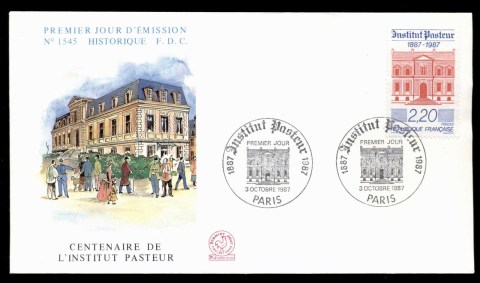 France-1987-Pasteur-Institute-FDC