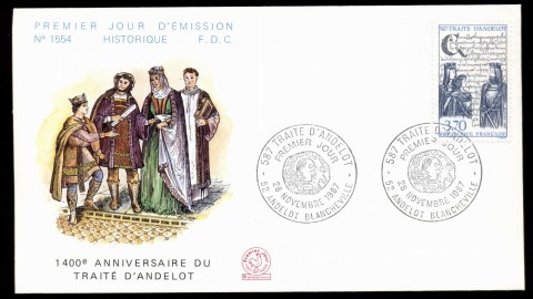 France-1987-Treaty-of-Andelot-FDC