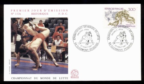 France-1987-World-Wrestling-Championships-FDC