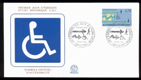 France-1988-Aid-to-the-Handicapped-FDC