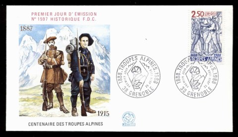 France-1988-Alpine-Troops-FDC