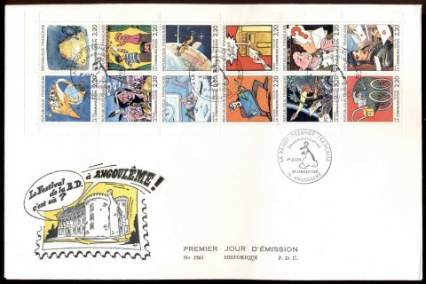 France-1988-Angouleme-Festival-prize-winning-cartoons-booklet-pane-XLFDC