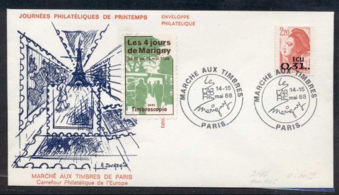 France-1988-Liberty-Euro-Surcharge-FDC_1