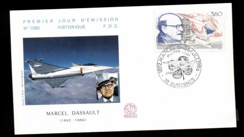 France-1988-Marcel-Dassault-FDC