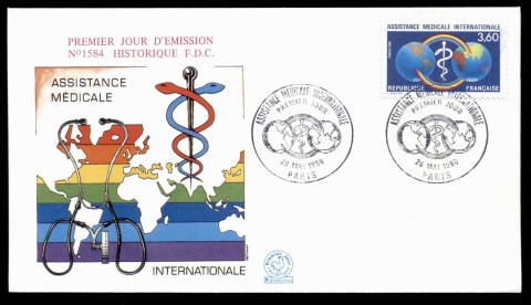 France-1988-Medical-Assistance-FDC