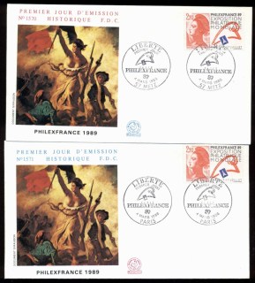 France-1988-Philexfrance-2x-FDC