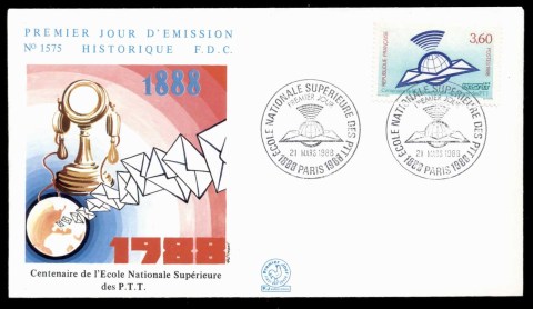 France-1988-Postal-Training-College-FDC