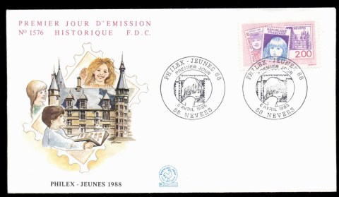 France-1988-Youth-Stamp-Show-FDC