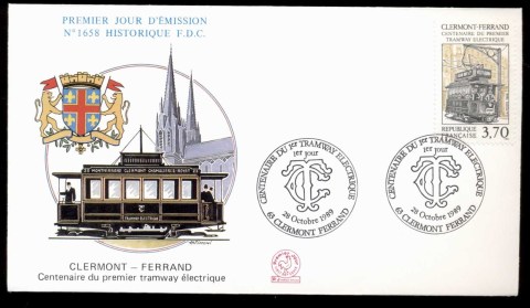 France-1989-Clermont-Ferrand-Tramway-FDC