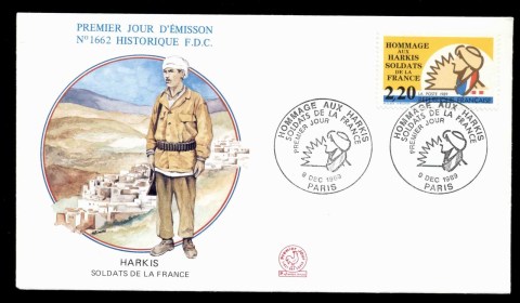 France-1989-Harki-Soldiers-of-France-FDC