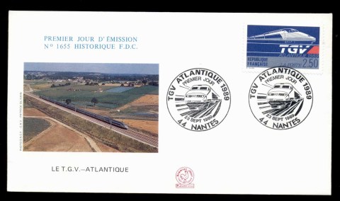 France-1989-TGV-Atlantic-FDC