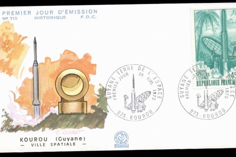 France-1970-Diamant-B-Rocket-Launch-FDC