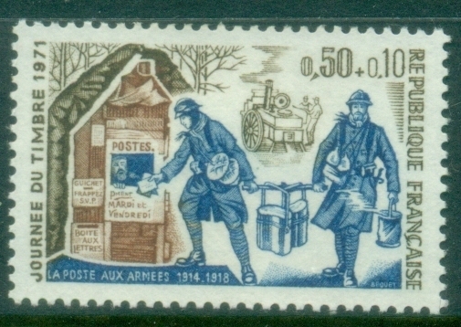 France-1971-Stamp-Day-MLH