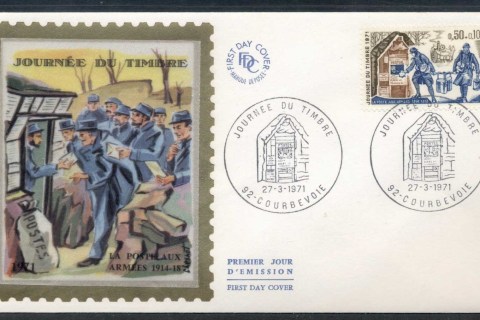France-1971-Stamp-day-FDC