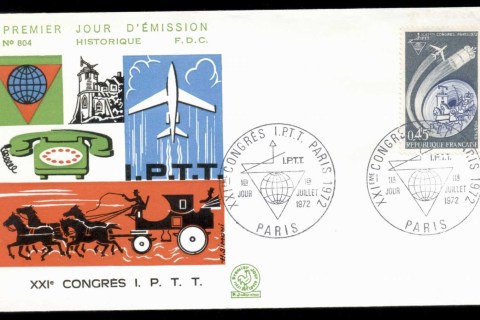 France-1972-Old-New-Communications-FDC