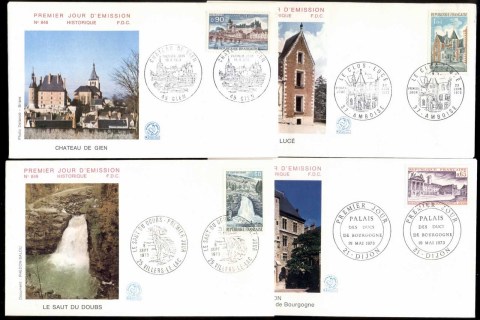 France-1973-Tourism-Views-4x-FDC