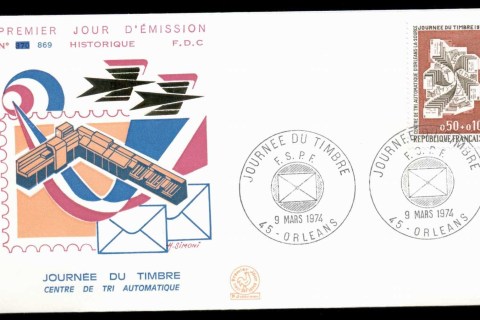 France-1974-Stamp-Day-FDC