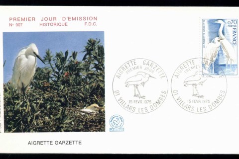 France-1975-Nature-Protection-Bird-FDC