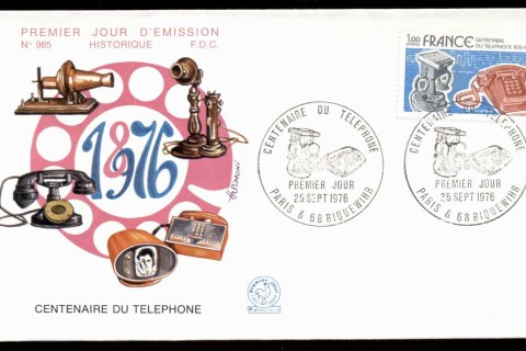 France-1976-Old-New-telephones-FDC