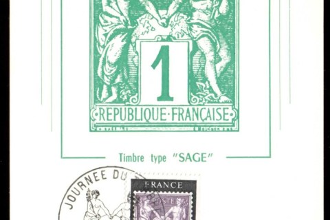 France-1976-Stamp-Day-Maxicard