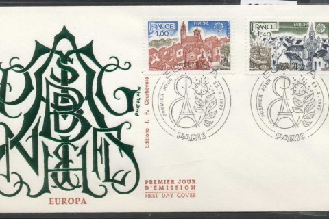 France-1977-Europa-Landscapes-FDC
