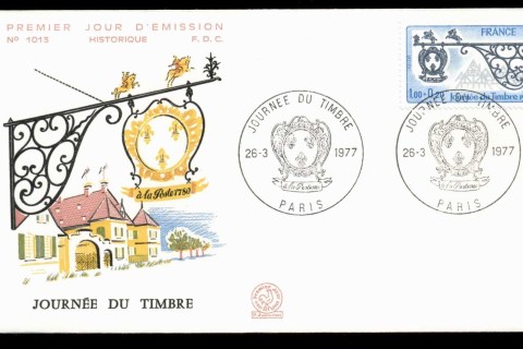 France-1977-Stamp-Day-FDC